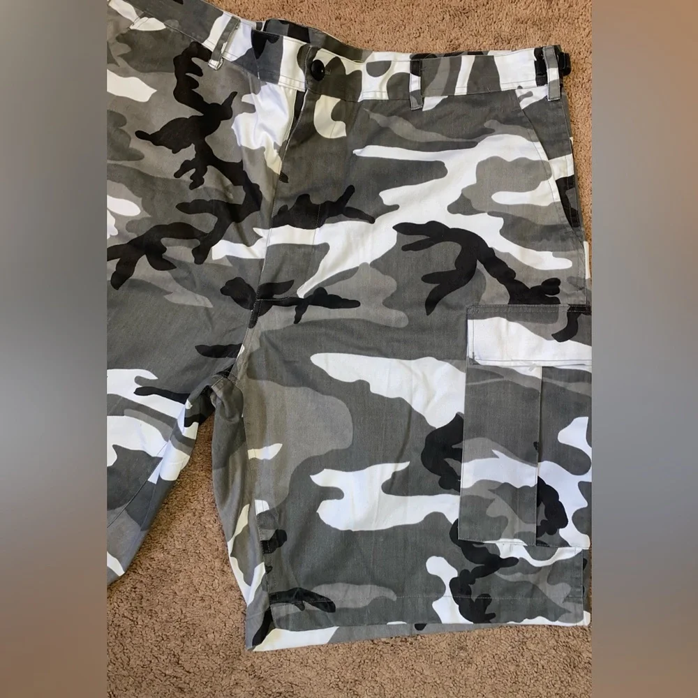 Men's Camouflage Cargo Shorts Military XXL